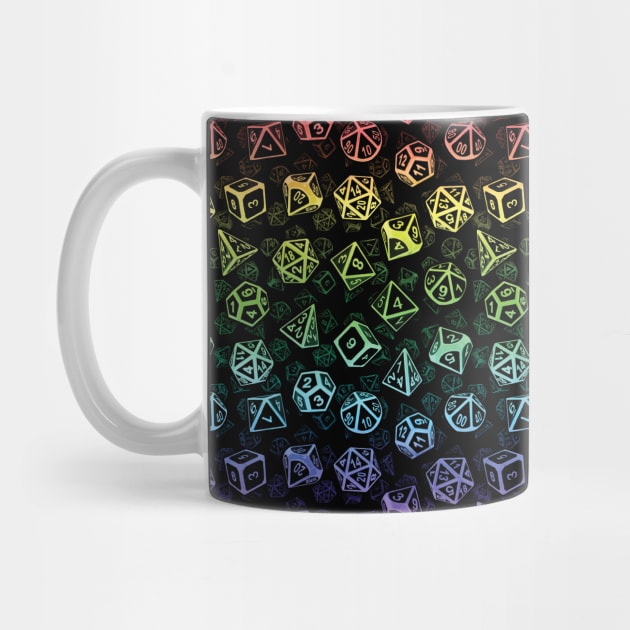 D20 Dice Set Pattern (Rainbow) by MaratusFunk